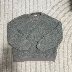 Madewell Gray Sweatshirt Cozy Crewneck